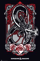 Dungeons and Dragons poster - Draken - Kerkers - Rollenspel - logo - 61 x 91.5 cm
