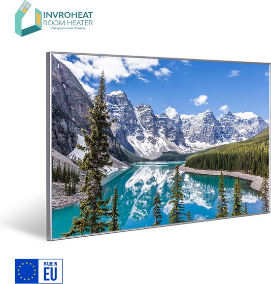 Invroheat infrarood paneel 'Moraine Lake' - 800Watt - 91.5x61cm - 16 m2 - afbeelding verwisselbaar -duurzaam en energiezuinig