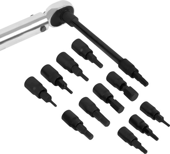 VONROC Momentsleutel - 5-25Nm - Inbus, Torx - Voor fiets - 265mm | bol