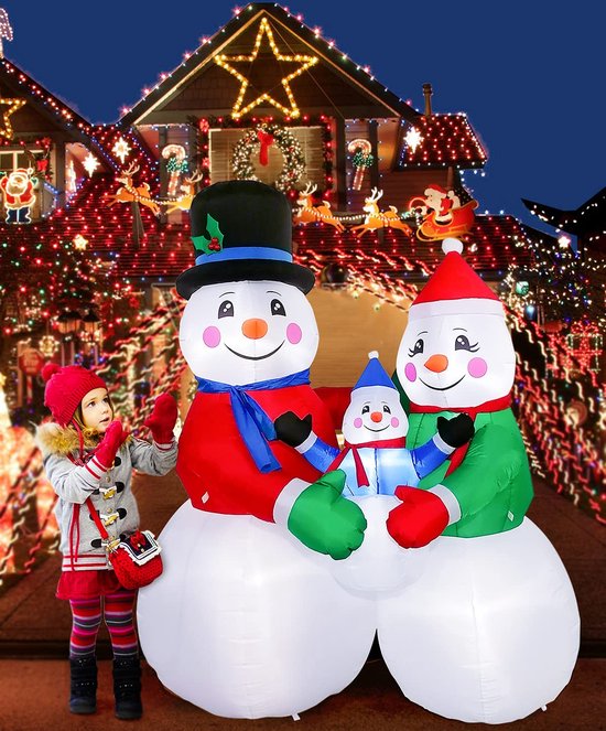 EBANKU 5 Ft Kerst Opblaasbare Kerstman Kerstboom Decoratie, Kerst Tall Enorme Kerstman... bol