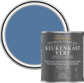 Rust-Oleum Blauw Keukenkastverf Zijdeglans - Zijdeblauw 750ml