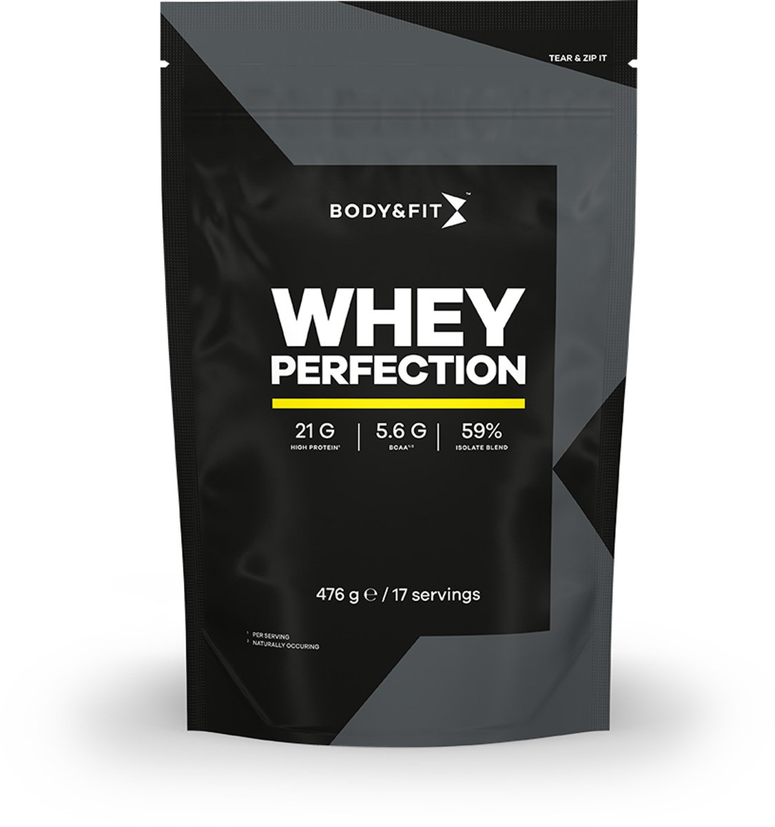 Goedkoopste Body & Fit Whey Perfection - Proteine Poeder / Whey Protein - Eiwitpoeder met BCAA - Eiwitshakes - 476 gram (17 shakes) - Vanille