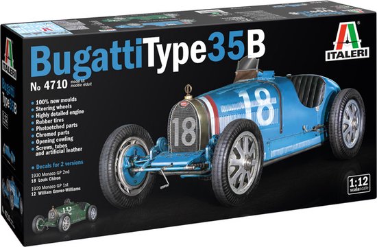 Italeri® Maquette de voiture Bugatti Type 35B 1:12 - 4710