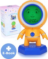 KiddyKids® Slaaptrainer - Kinderwekker - Met Nachtlampje - Slaapwekker - Ingebouwde Projector - Incl. Gratis E-Book - Voor Jongens