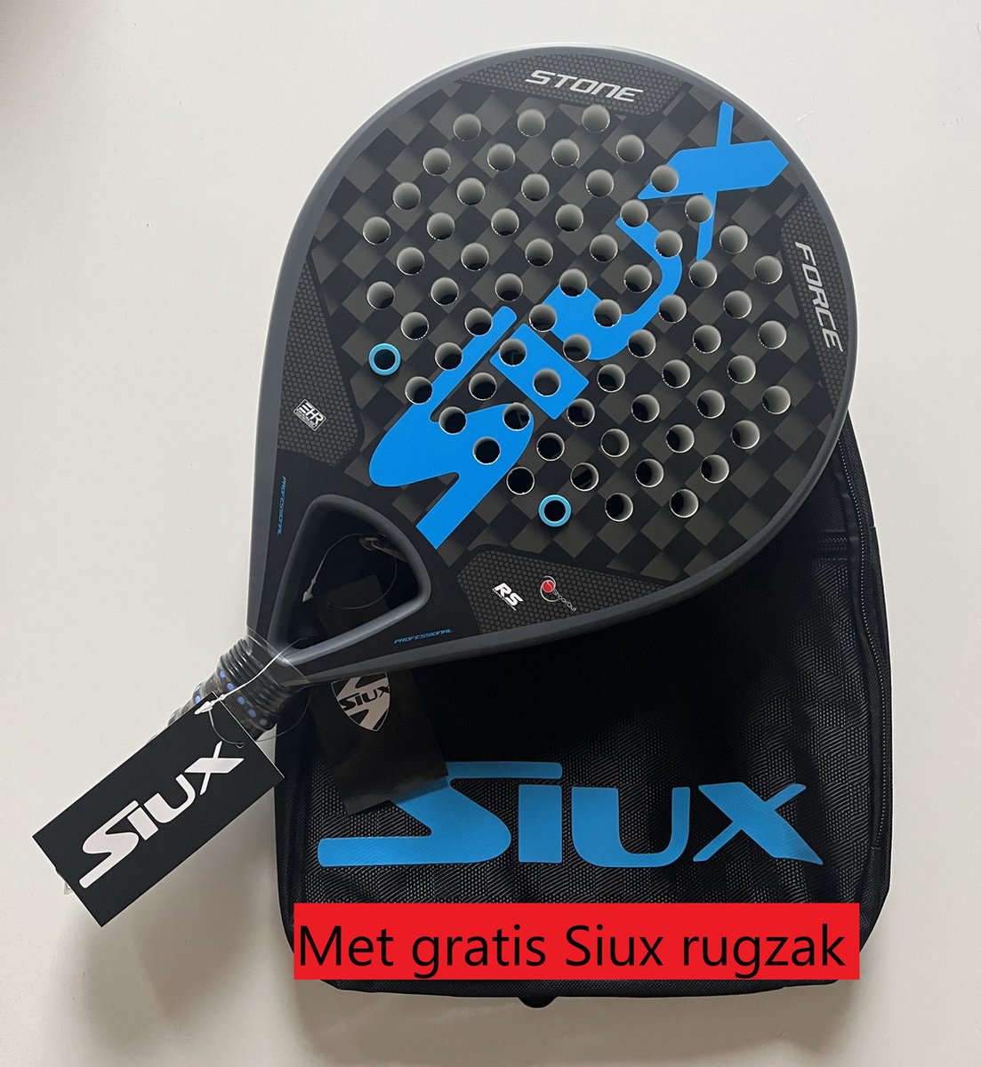 Siux Stone Force Padel racket met gratis Siux rugzak