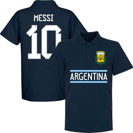 Argentinië Messi 10 Team Polo - Navy