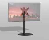 TV vloerstatief SPHERE 100 Design Tv standaard Trendy Zwart Staal 32-65” - VESA 300x300