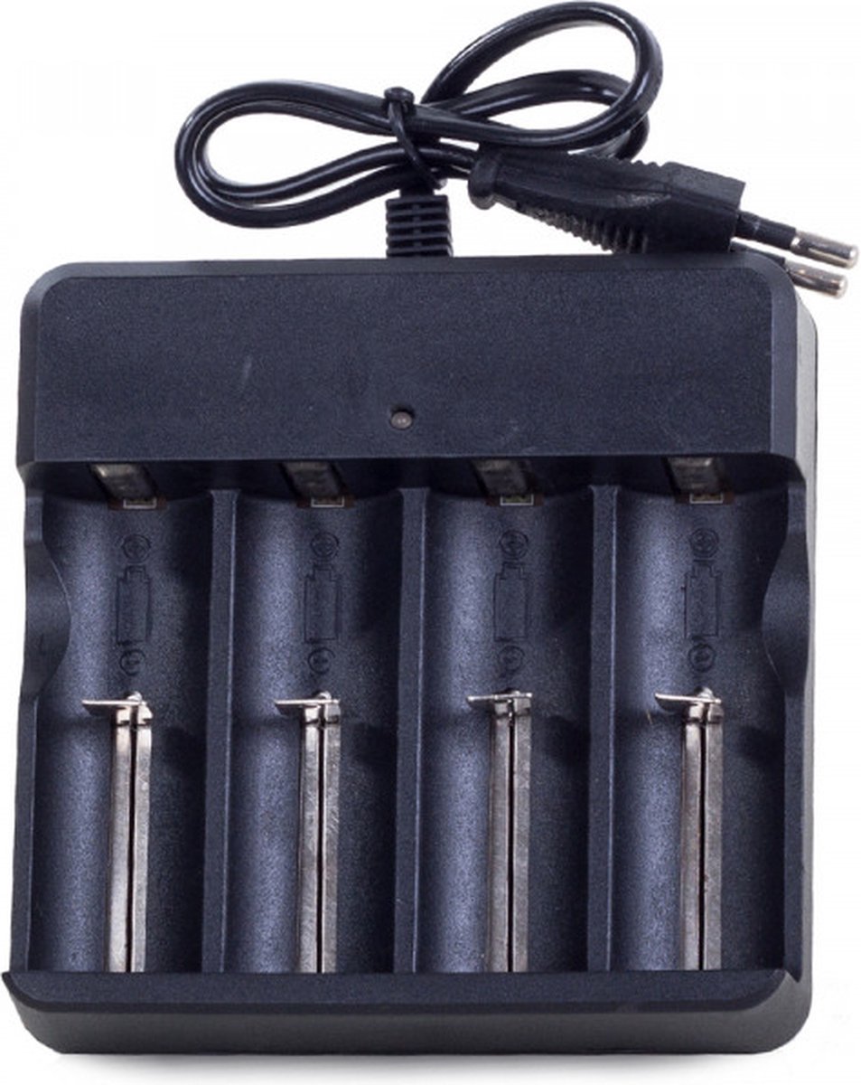 LED Batterij Oplader - Viervoudig - AA Batterijen