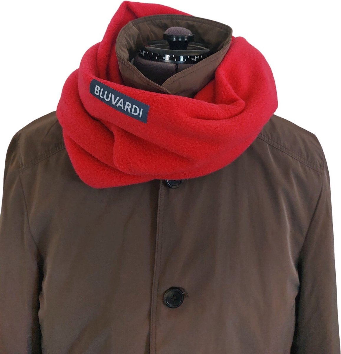 Bluvardi - Infinity Warme Antipilling Fleece Sjaal - One size - Rood