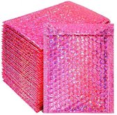 Metallic Roze Bubbeltjes Enveloppen - Formaat: 18 x 23 cm - Luchtkussenenvelop - 10 Stuks - Kleur: Metallic Roze - Roze Envelop - Verpakkingsmateriaal - Verzendverpakking - Envelop - Bubbeltjes Envelop - Luxe Verzendverpakking - Hoge Kwaliteit