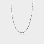 Figaro Ketting 3 mm - Zilveren Schakelketting - 50 cm lang - Ketting Heren - Olympus Jewelry
