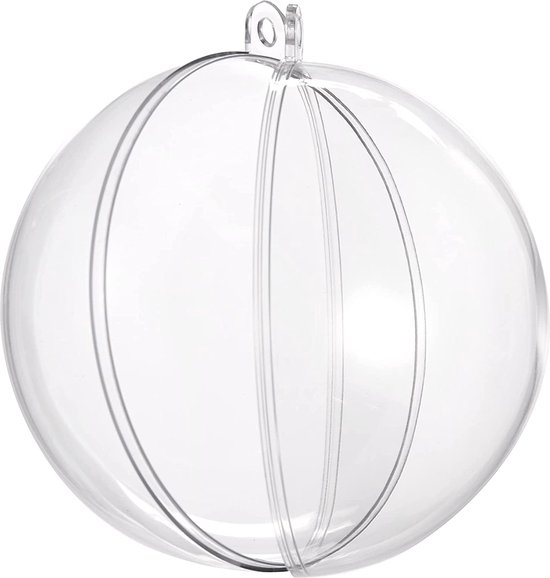 20 Globes Neige Transparents Cabilock - 7x6cm - 150ml - Pour Décoration DIY Noël