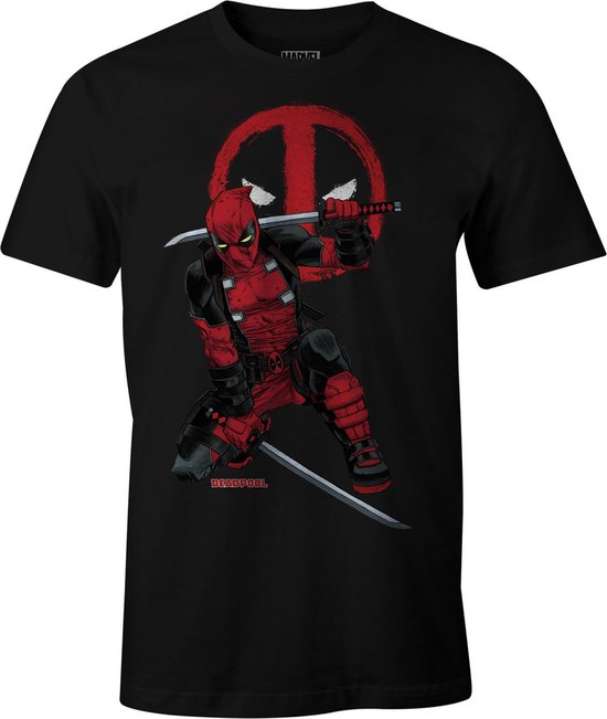 Marvel - T-shirt Deadpool Fight (S)