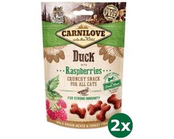 Carnilove crunchy snack eend / framboos 2x 50 gr