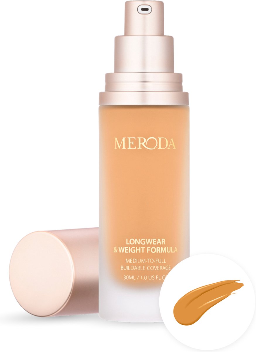 Meroda Universal Foundation - 14W | Geroosterd beige met roze ondertonen - 30ml