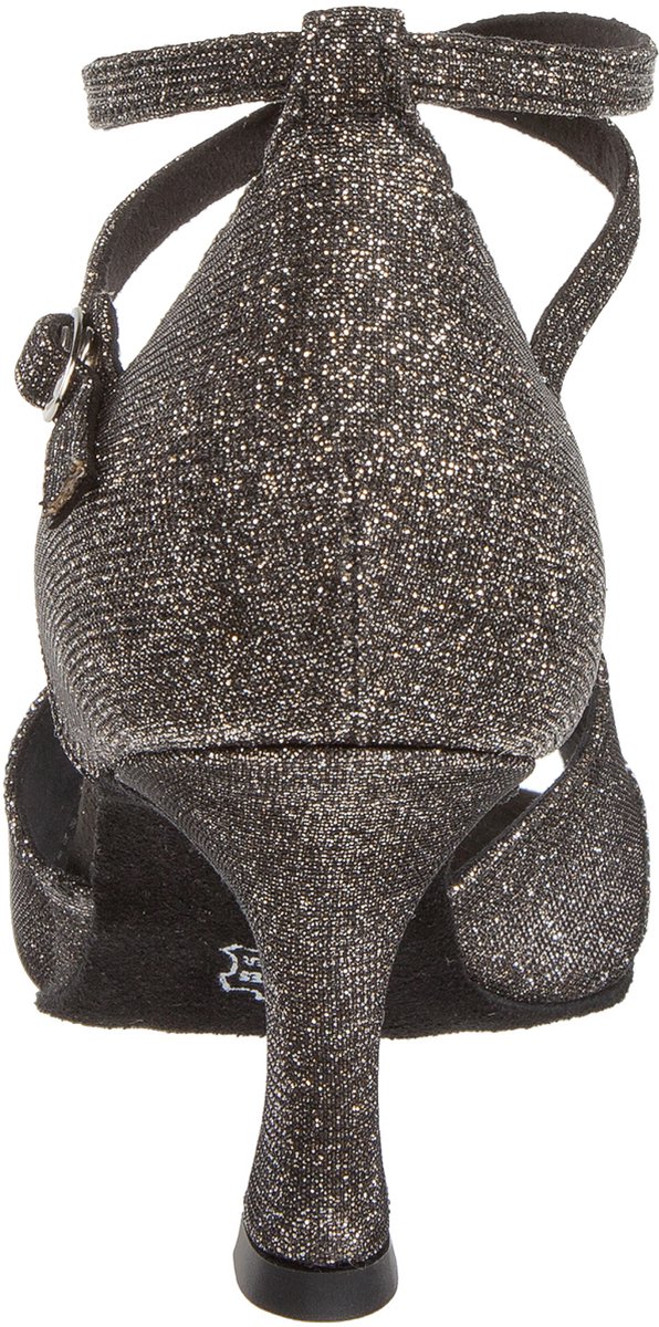 Diamant Latin Dansschoenen Voor Dames – 6,5 Cm Flare Hak, Open Teen, Handgemaakt In Duitsland, Ademende Microvezel Voering, Engels Satijn Bovenwerk (dark Tan)