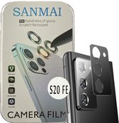 Metalen Camera Lens Protector Voor Samsung Galaxy S20 FE Aluminium Camera Cover Frame zwart