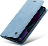Casemania Hoesje Geschikt voor Samsung Galaxy A53 5G Sky Blue - Portemonnee Book Case
