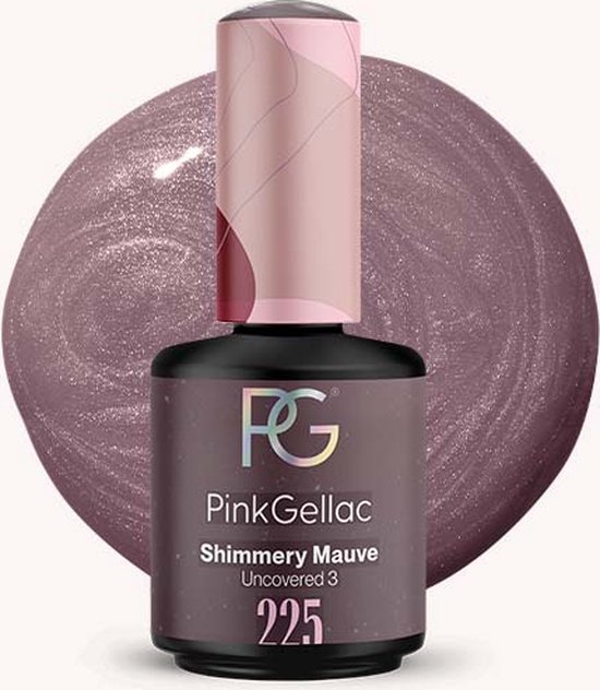 Pink Gellac Shimmery Mauve Gellak Vegan Paars Shimmer Finish 15 ml