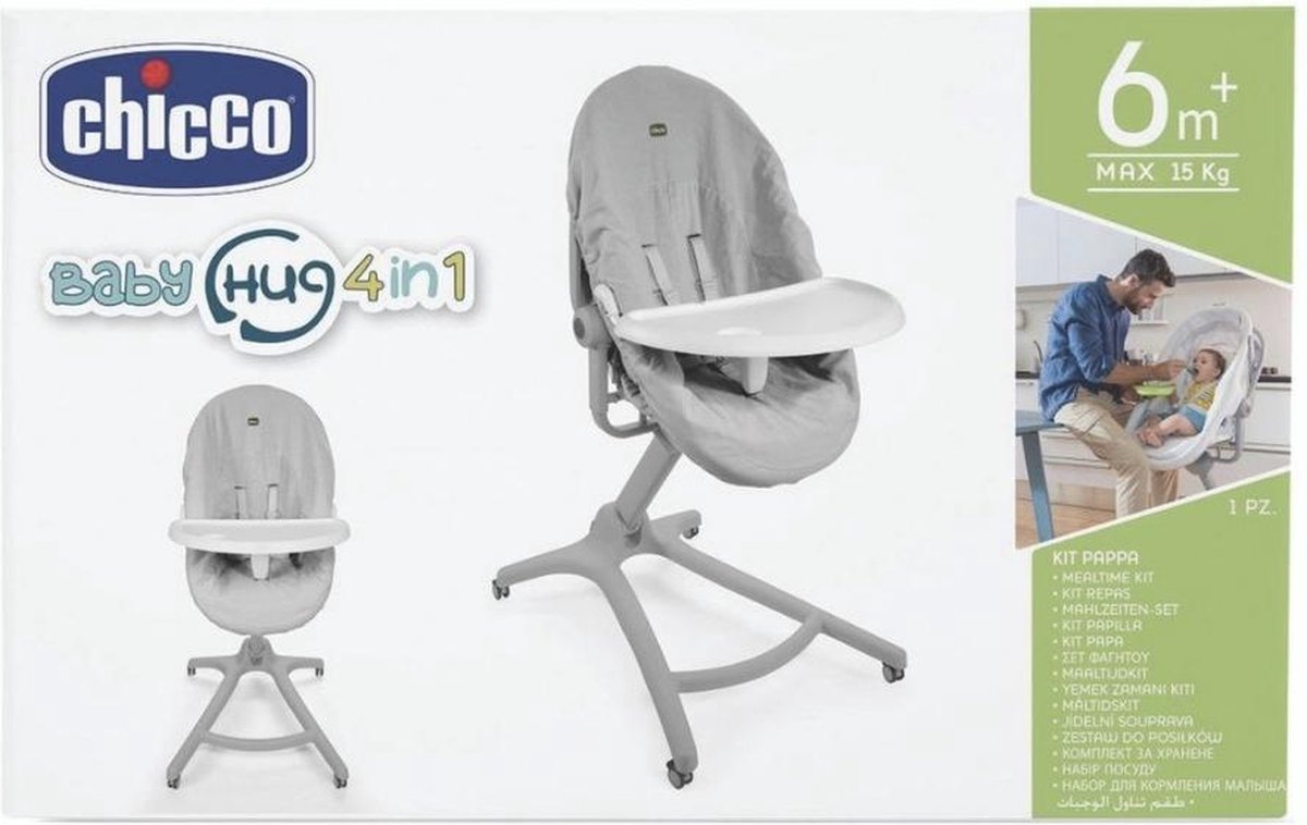Chicco Hug 4 in 1 eettafelblad Wit bol