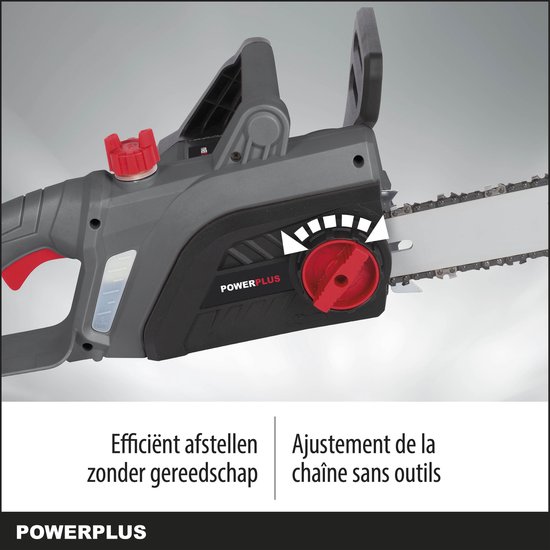 Powerplus POWEG10110 Elektrische kettingzaag - 2200W - Zwaardlengte 400mm - Automatische kettingsmering - Incl. 1x ketting en 1x zwaard van Powerplus — afbeelding 3