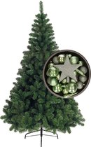 Sapin de Noël Bellatio Decorations H240 cm - avec boules et pic vert