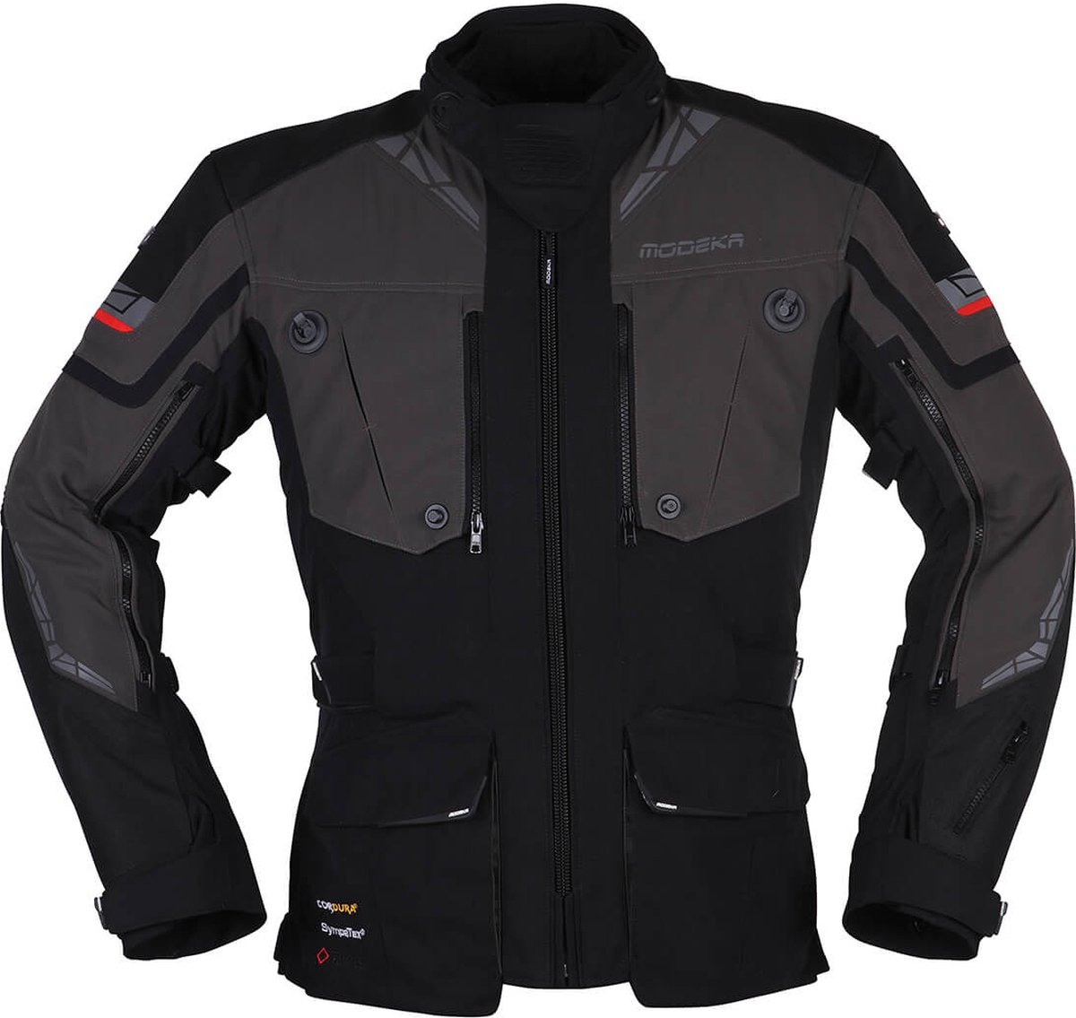 Modeka Panamericana II Jacket Black Dark Grey - Maat 3XL - Jas