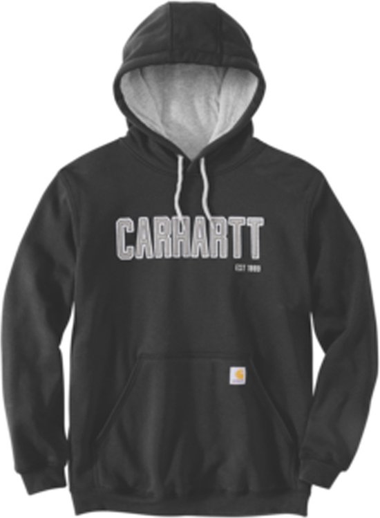 Carhartt Felt Logo Graphic Black Sweatshirt Heren