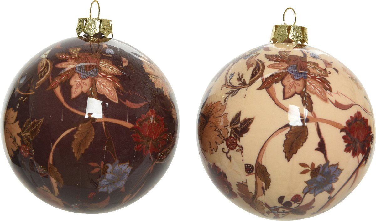 Kerstbal van schuim met een diameter van 10 cm in witte kleur, merkloos, perfect voor kerstdecoratie.