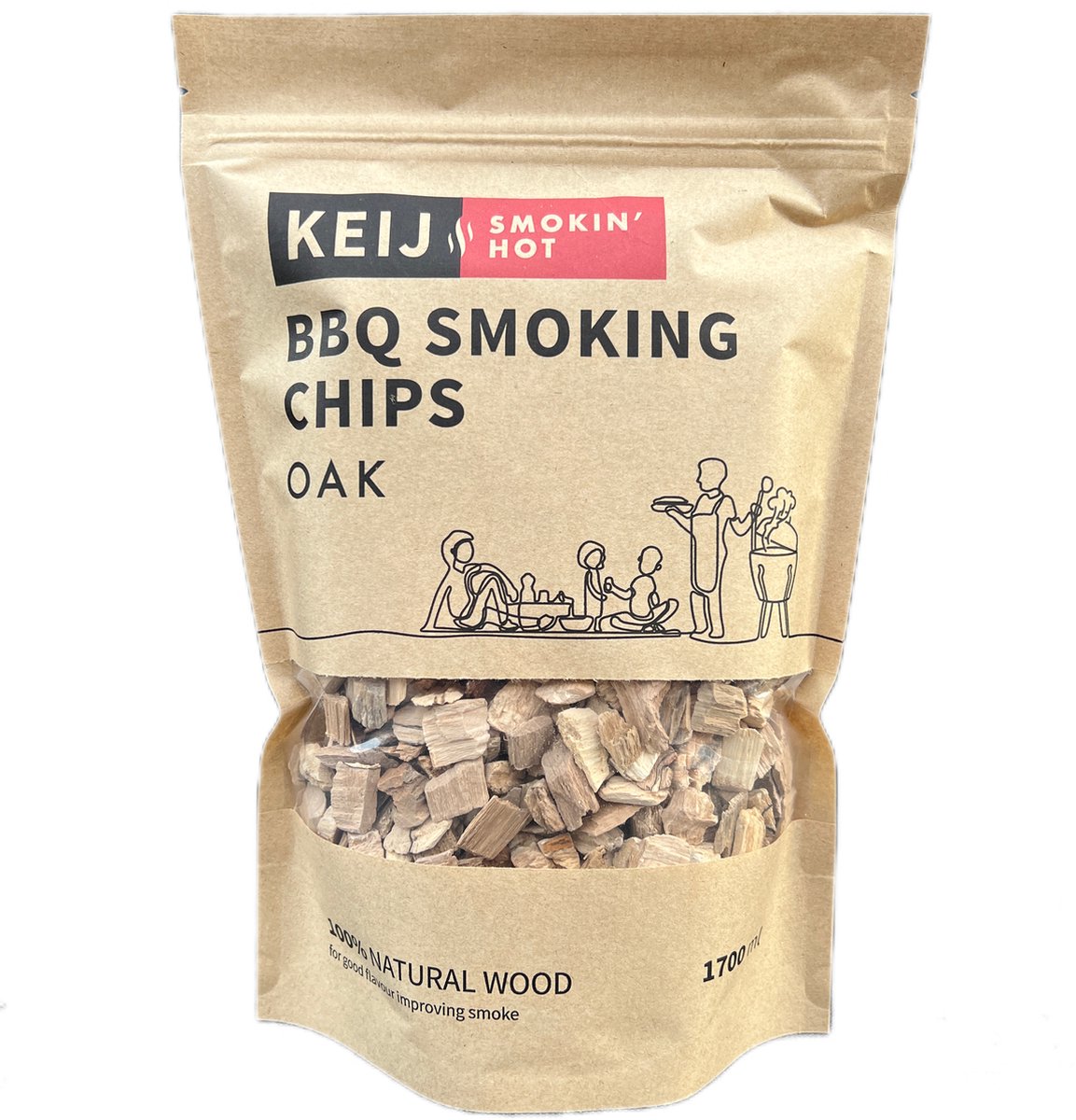 Rookhout Chips Oak - 1700 ml