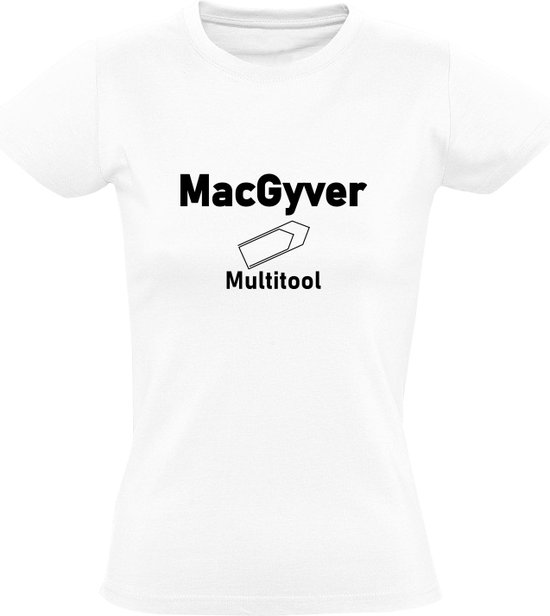 MacGyver Licenza Ufficiale It Maglietta Uomo Mezze Maniche (Rosso) Small