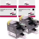 Go4inkt compatible met Brother LC-3219XL twin pack inkt cartridges zwart bk - 2 stuks