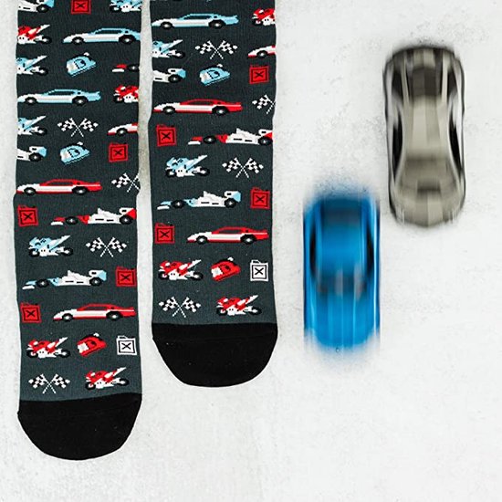 Chaussettes d'intérieur Funny Chaussettes Racing - Chaussettes Fun Home Femme et Homme - Je regarderais plutôt la course - 38 à 46 - Cadeau Formule 1 Auto