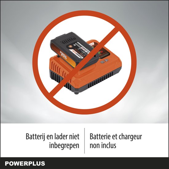 Powerplus Dual Power Draadloze Bladblazer POWDPG7526 - Bladblazer op Batterij van 40 V, Bladzuiger, maximale luchtsnelheid van 200 km/u, Tuingereedschap, zonder Batterij en Oplader - Powerplus