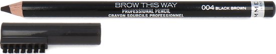 Rimmel Brow This Way Professional Wenkbrauwpotlood - 004 Black Brown