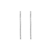 Oorbellen Sparkle zilver - Michelle Bijoux - Oorbellen - 5 x 0,2 cm - Zilver
