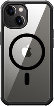 Valenta Gehard Glas - Full Cover - MagSafe Bumper Case - Apple iPhone 14 Plus - Zwart