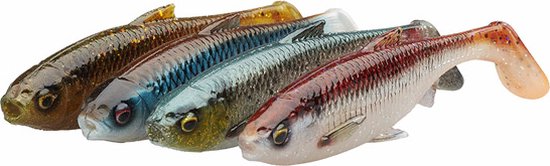 Savage Gear 3D River Roach - Clear Water Mix - 8cm - 5g - 4 Stuks - Shad - Assorti van Savage Gear — afbeelding 2