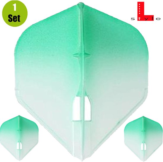 L-Style Champagne L1 Standard 2-Tone CWH×Green - Dart Flights van L-Style — afbeelding 4