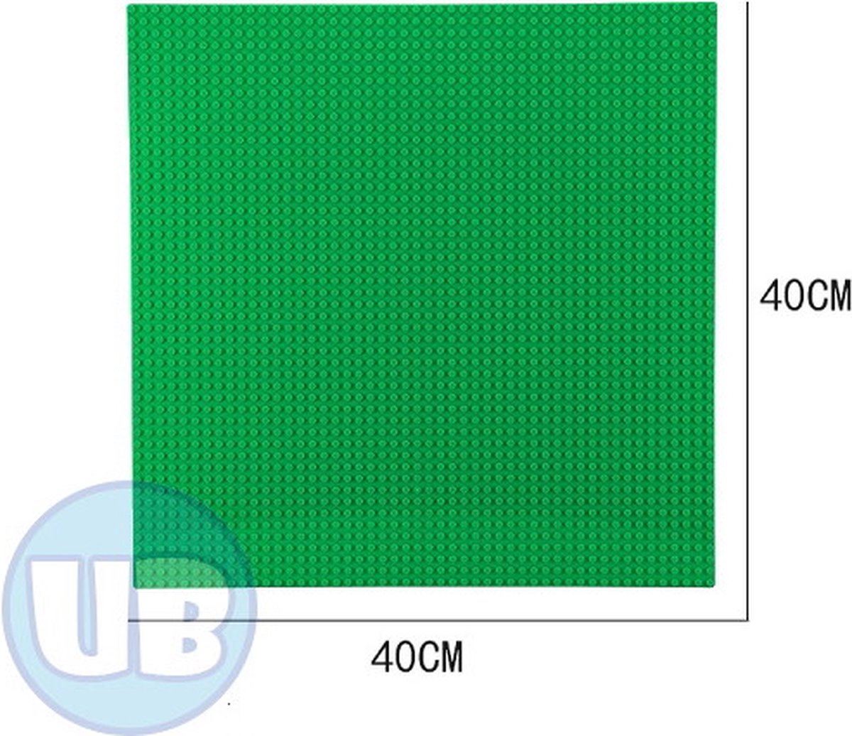 Uniblocks Bouwplaat donkergroen- 40 x 40 cm - keuze uit 7 kleuren - 50 x 50 noppen