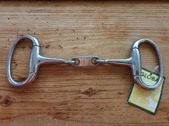 Global bussnake French Link - double brisure - 13.5cm - 13mm - anneau de mors ovale