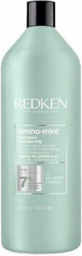 Redken Amino Mint Shampoo 1000ml - Normale shampoo vrouwen - Voor Alle haartypes