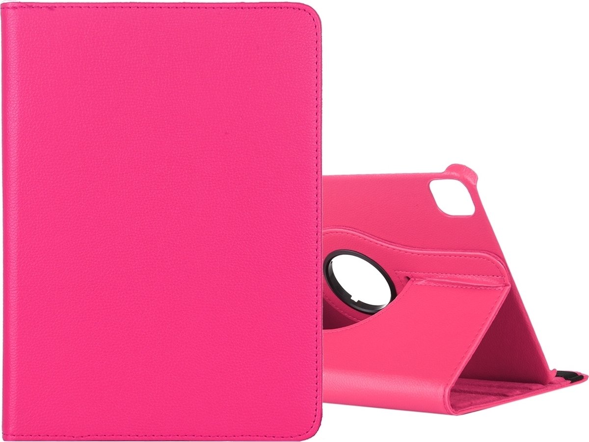 Mobigear Tablethoes geschikt voor Apple iPad Pro 11 Inch (2022) Hoes | Mobigear DuoStand Draaibare Bookcase - Magenta