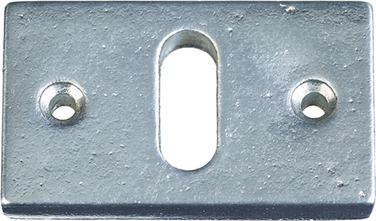 Jolie sleutelplaat L55xB33mm BB horizontaal oud zilver