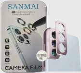 Metalen Camera Lens Protector Voor Samsung Galaxy S21 PLUS Aluminium Camera Cover Frame Roze 1STUK