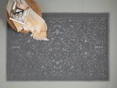 ENGLISH HOME Seana Katoen Vloerkleed Tapijt Rechthoek Mat 120x180 cm Grijs