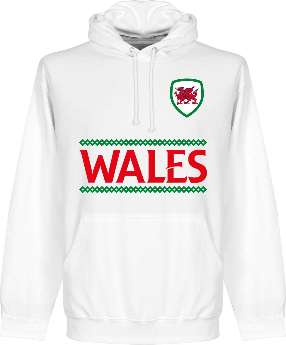 Wales Reliëf Team Hoodie - Wit - L