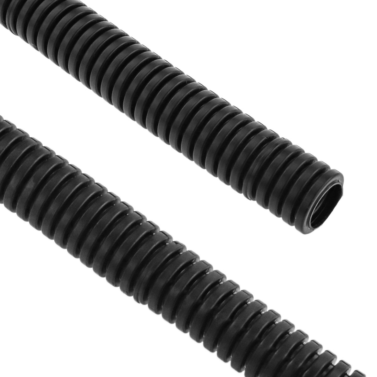 BeMatik - Flexibele PVC ribbelbuis M-16 100 m zwart
