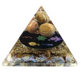 Pyramide Orgonite - Reiki Minuit - 8x8x7cm