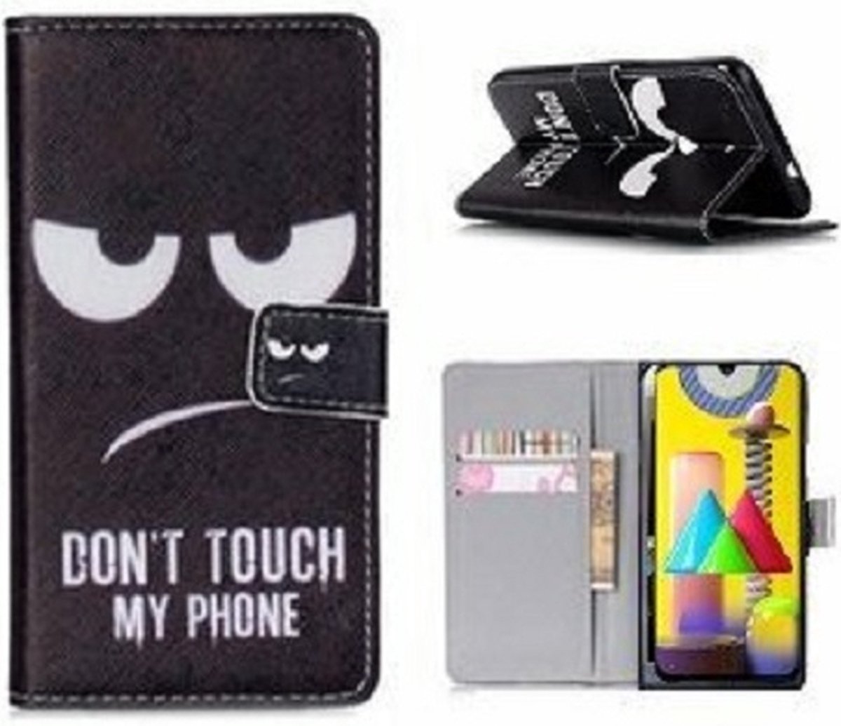 Samsung M31 Hoesje Met Pasjeshouder Bookcase My Phone Print